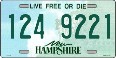 NH license plate 1249221