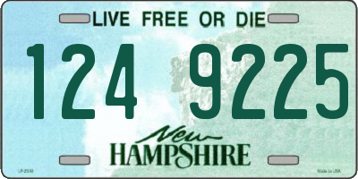 NH license plate 1249225