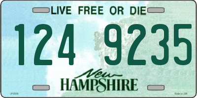 NH license plate 1249235