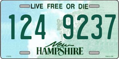 NH license plate 1249237