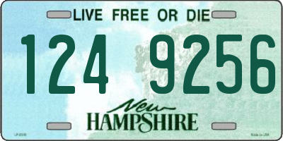 NH license plate 1249256