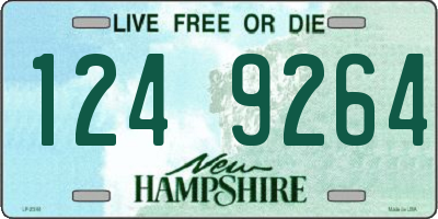 NH license plate 1249264