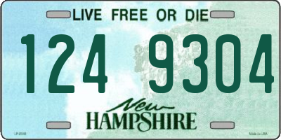 NH license plate 1249304