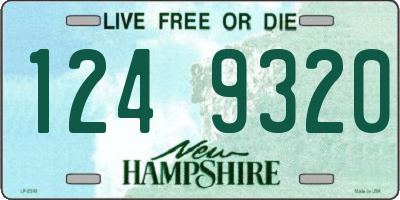 NH license plate 1249320