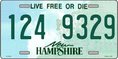 NH license plate 1249329