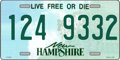 NH license plate 1249332