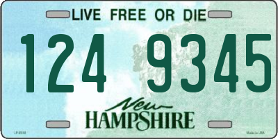 NH license plate 1249345
