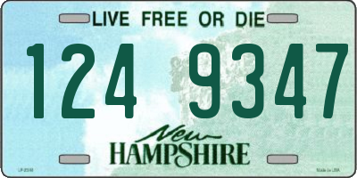 NH license plate 1249347