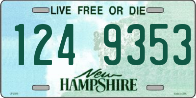 NH license plate 1249353