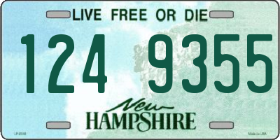 NH license plate 1249355
