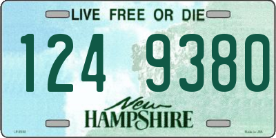 NH license plate 1249380