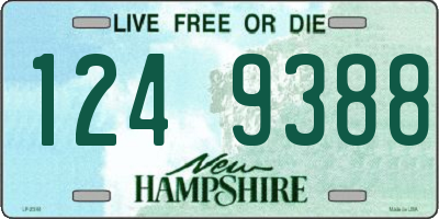 NH license plate 1249388