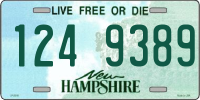 NH license plate 1249389