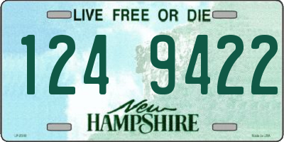 NH license plate 1249422
