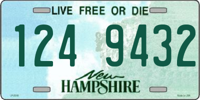 NH license plate 1249432