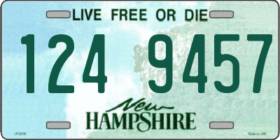NH license plate 1249457