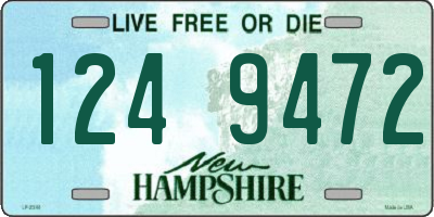 NH license plate 1249472
