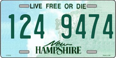 NH license plate 1249474