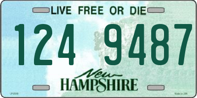 NH license plate 1249487