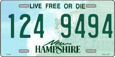 NH license plate 1249494