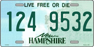 NH license plate 1249532
