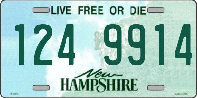 NH license plate 1249914
