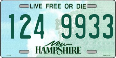 NH license plate 1249933