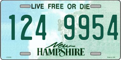 NH license plate 1249954