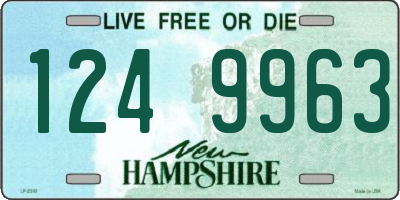 NH license plate 1249963