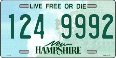NH license plate 1249992