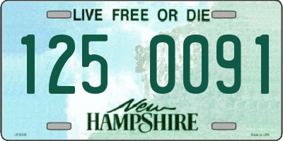 NH license plate 1250091