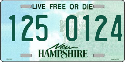 NH license plate 1250124