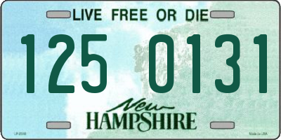 NH license plate 1250131