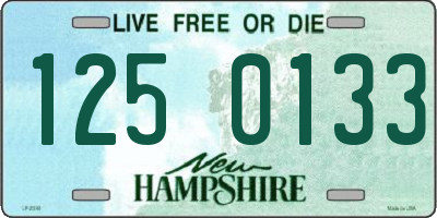 NH license plate 1250133
