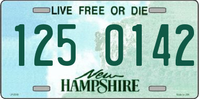 NH license plate 1250142