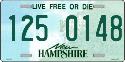 NH license plate 1250148