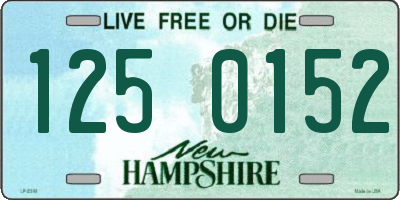 NH license plate 1250152