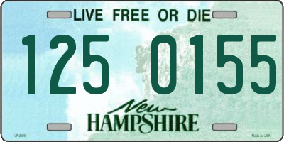 NH license plate 1250155