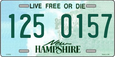 NH license plate 1250157