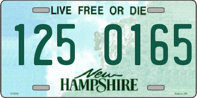 NH license plate 1250165