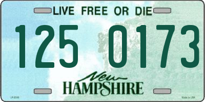NH license plate 1250173