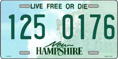 NH license plate 1250176
