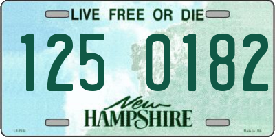 NH license plate 1250182
