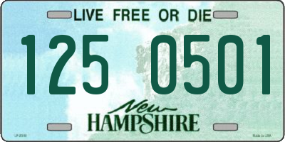 NH license plate 1250501