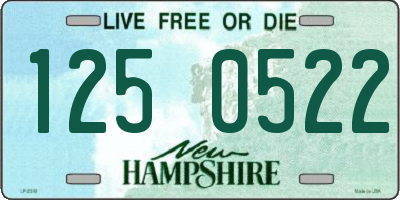 NH license plate 1250522