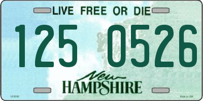 NH license plate 1250526