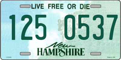 NH license plate 1250537