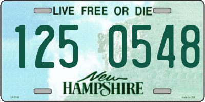 NH license plate 1250548
