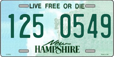 NH license plate 1250549