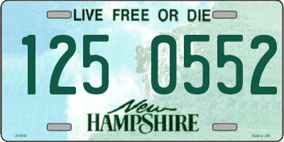 NH license plate 1250552